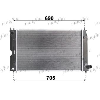 Radiateur, refroidissement du moteur FRIGAIR OEM 16410YZZAR