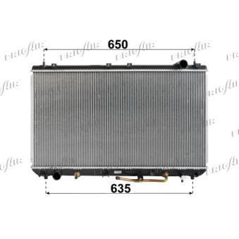 Radiateur, refroidissement du moteur FRIGAIR OEM 1640020091