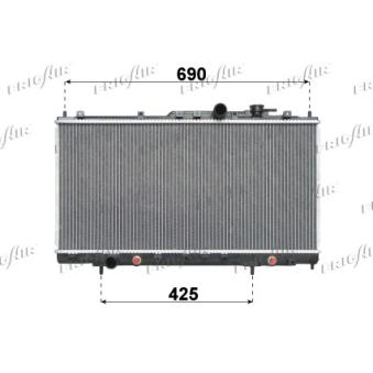 Radiateur, refroidissement du moteur FRIGAIR OEM MR355474