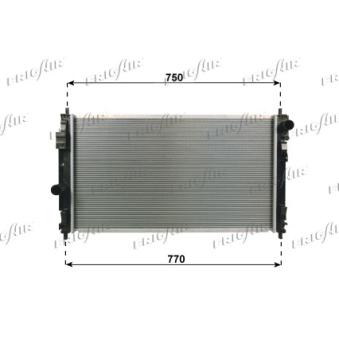 Radiateur, refroidissement du moteur FRIGAIR 0118.3023