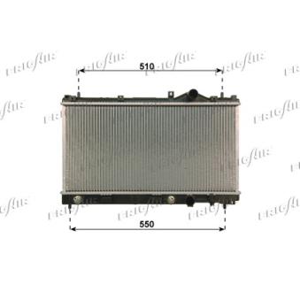 Radiateur, refroidissement du moteur FRIGAIR 0118.3024
