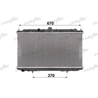 Radiateur, refroidissement du moteur FRIGAIR OEM 21410bv010