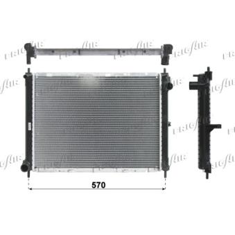 Radiateur, refroidissement du moteur FRIGAIR OEM 8200523416