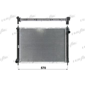 Radiateur, refroidissement du moteur FRIGAIR OEM 21410AY602