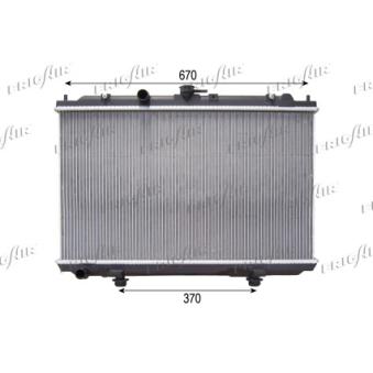 Radiateur, refroidissement du moteur FRIGAIR OEM 21410BU000