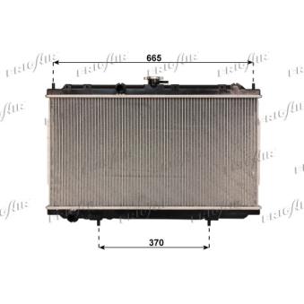 Radiateur, refroidissement du moteur FRIGAIR OEM 21410BM402