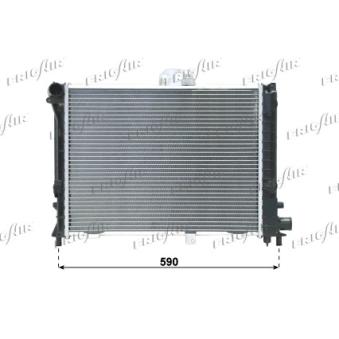 Radiateur, refroidissement du moteur FRIGAIR OEM 8817488