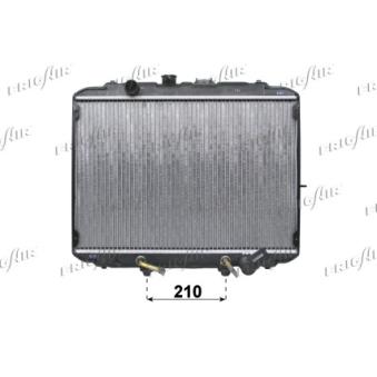 Radiateur, refroidissement du moteur FRIGAIR 0128.3058