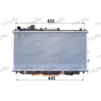 Radiateur, refroidissement du moteur FRIGAIR 0133.3007