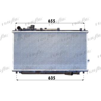 Radiateur, refroidissement du moteur FRIGAIR 0133.3019