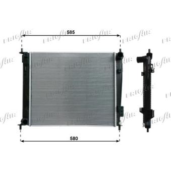 Radiateur, refroidissement du moteur FRIGAIR 0133.3037