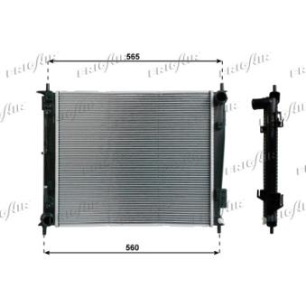 Radiateur, refroidissement du moteur FRIGAIR 0133.3040