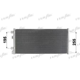 Condenseur, climatisation FRIGAIR 0804.2076