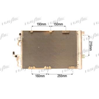 Condenseur, climatisation FRIGAIR OEM 1223491