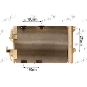 Condenseur, climatisation FRIGAIR OEM 1850292