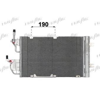 Condenseur, climatisation FRIGAIR 0807.2033 pour CITROEN C4 1.7 CDTI - 110cv