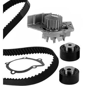 Pompe à eau + kit de courroie de distribution GRAF KP747-5 pour CITROEN JUMPY 2.0 HDI 110 16V - 109cv