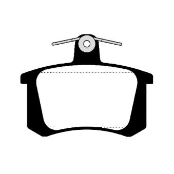 Jeu de 4 plaquettes de frein arrière RAICAM OEM 4D0698451G