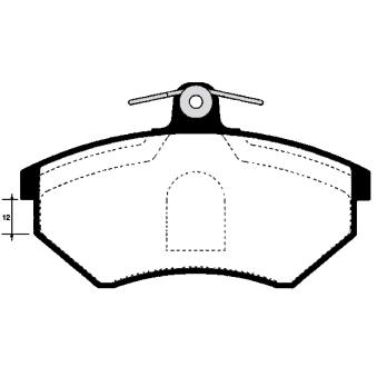 Jeu de 4 plaquettes de frein avant RAICAM OEM 8A0698151A