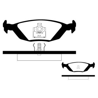 Jeu de 4 plaquettes de frein arrière RAICAM OEM 8967101