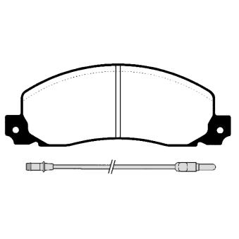 Jeu de 4 plaquettes de frein avant RAICAM OEM 4403271