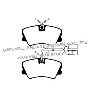 Jeu de 4 plaquettes de frein avant RAICAM OEM 0060750838