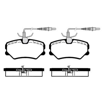 Jeu de 4 plaquettes de frein avant RAICAM OEM E172009