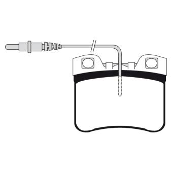 Jeu de 4 plaquettes de frein avant RAICAM OEM 95650935