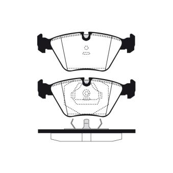 Jeu de 4 plaquettes de frein avant RAICAM OEM 34111158267