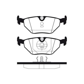Jeu de 4 plaquettes de frein arrière RAICAM OEM 34211158136