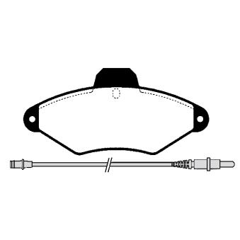 Jeu de 4 plaquettes de frein avant RAICAM OEM 425156