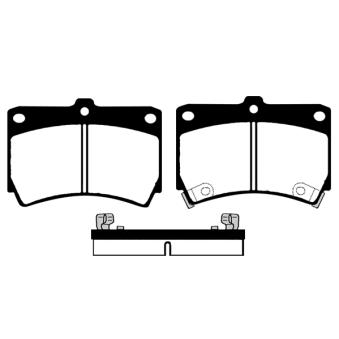 Jeu de 4 plaquettes de frein avant RAICAM OEM BCYW3323ZC
