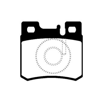 Jeu de 4 plaquettes de frein arrière RAICAM OEM 0014201320