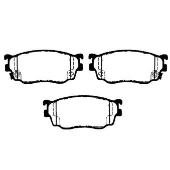 Jeu de 4 plaquettes de frein avant RAICAM RA.0494.0 pour LOTUS EVORA 2.0 TD - 110cv