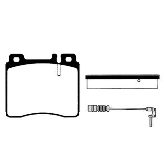 Jeu de 4 plaquettes de frein avant RAICAM RA.0497.2 pour MERCEDES-BENZ CLASSE S SEC/CL 420 - 279cv