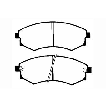 Jeu de 4 plaquettes de frein avant RAICAM OEM 4813008151