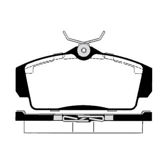 Jeu de 4 plaquettes de frein avant RAICAM OEM 41060BM525