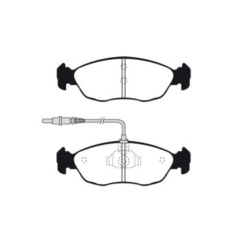 Jeu de 4 plaquettes de frein avant RAICAM OEM E172030