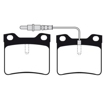 Jeu de 4 plaquettes de frein arrière RAICAM OEM E172198