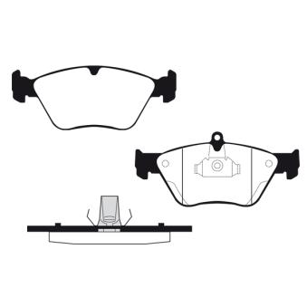 Jeu de 4 plaquettes de frein avant RAICAM OEM 4467049