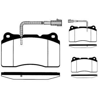 Jeu de 4 plaquettes de frein avant RAICAM OEM 9948030