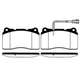 Jeu de 4 plaquettes de frein avant RAICAM OEM 77363336
