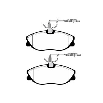 Jeu de 4 plaquettes de frein avant RAICAM OEM 425144