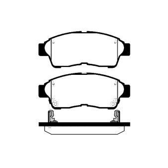 Jeu de 4 plaquettes de frein avant RAICAM OEM 0446520450 Jeu de 4 plaquettes de frein avant RAICAM OEM 0446520450