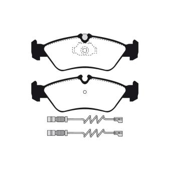 Jeu de 4 plaquettes de frein arrière RAICAM OEM 0024204020