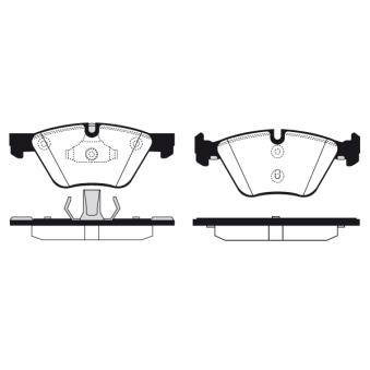 Jeu de 4 plaquettes de frein avant RAICAM OEM 34116860242