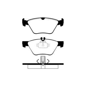 Jeu de 4 plaquettes de frein avant RAICAM OEM 0034208320