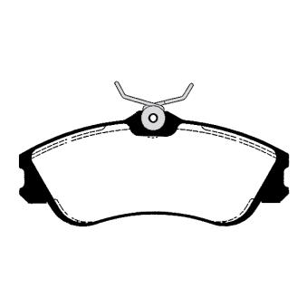 Jeu de 4 plaquettes de frein avant RAICAM OEM 1617273180