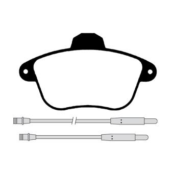 Jeu de 4 plaquettes de frein avant RAICAM OEM 425158