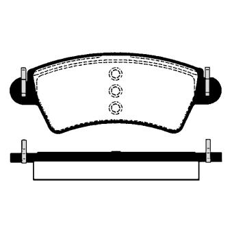 Jeu de 4 plaquettes de frein avant RAICAM OEM 425152 Jeu de 4 plaquettes de frein avant RAICAM OEM 425152